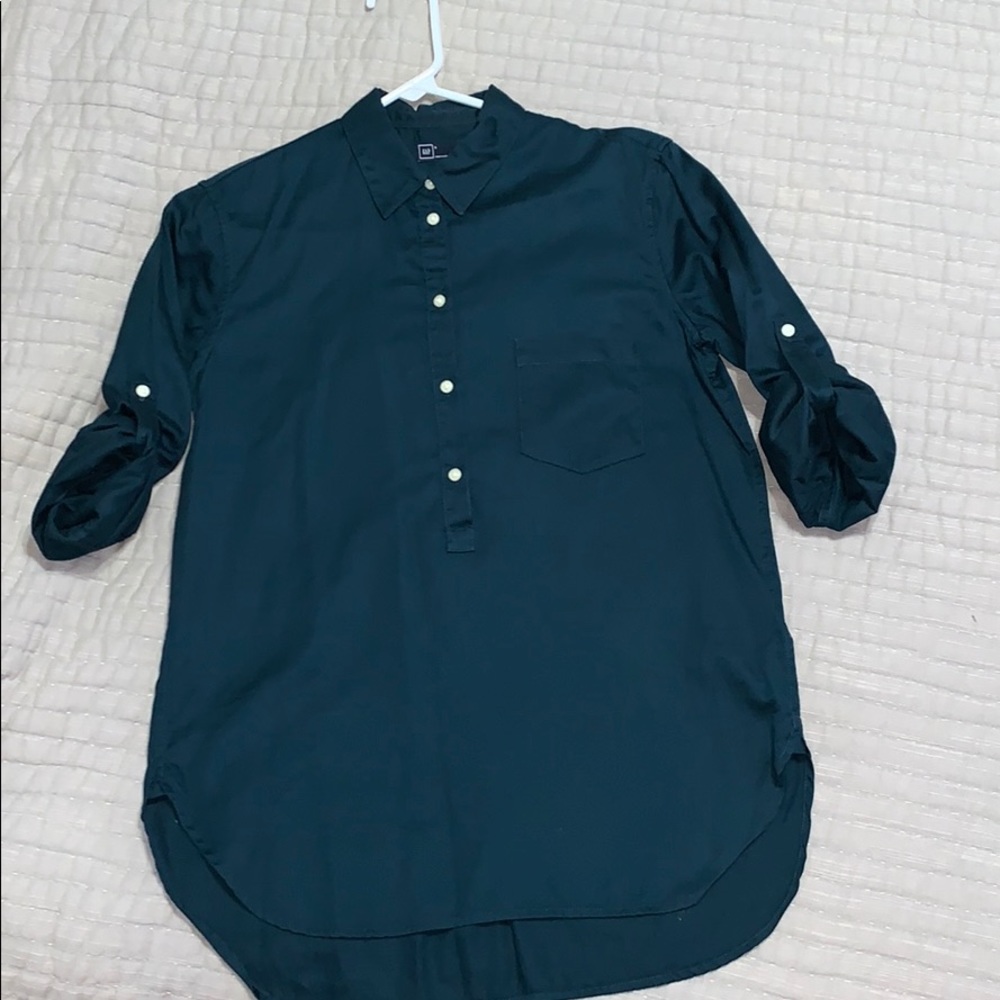 Midnight blue cotton blouse